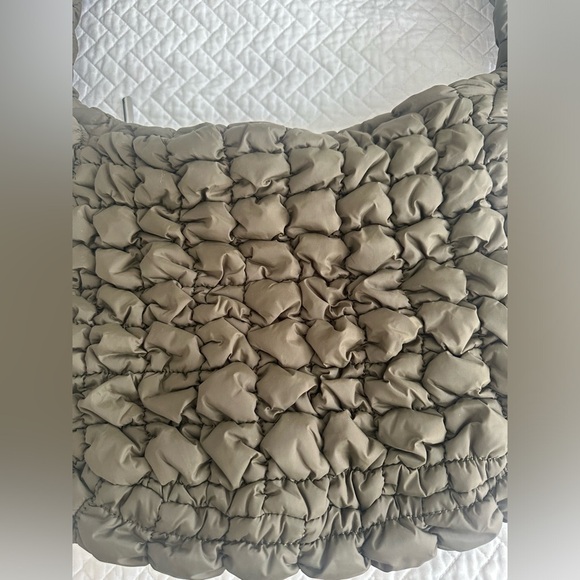 NWOT Crossbody Bag Women Pleated Shoulder Bags Tote Bucket Bag Olive Green - Picture 6 of 9